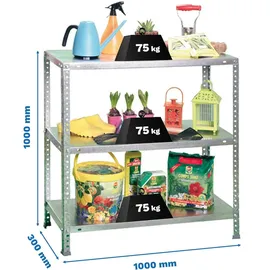 Simon Rack Advantage Plus 3/300 1000 Metallregal 1000x1000x300 mm, - Galvanized - One Size