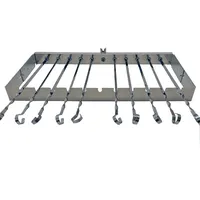 Grillpeter Drehspieß 59 cm Aluminium Edelstahl silber