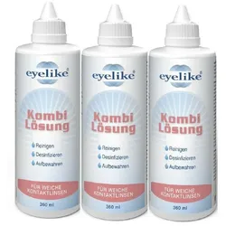 eyelike Kombi-Lösung 3x 360ml Kontaktlinsen