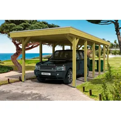 Einzelcarport SKANHOLZ "Friesland", grün, H: 204cm, Carports