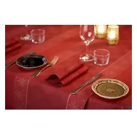 Duni Bio-Dunisoft-Servietten 40x40cm Rhombus Bordeaux,