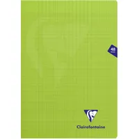 Clairefontaine 10x Heft A4 Mimesys, 24 Blatt, französische Lineatur, Grün, 353101C