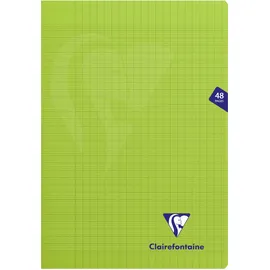 Clairefontaine 10x Heft A4 Mimesys, 24 Blatt, französische Lineatur, Grün, 353101C