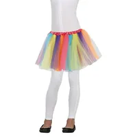 Fiestas Guirca Kostüm, Clown Karneval Kinderrock Buntes Tüllkostüm Festlicher Mädchenrock