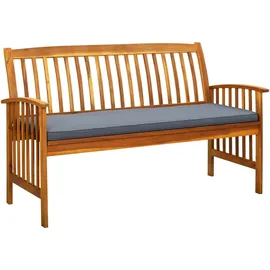 furnicato Gartenbank 147 x 90 x 64 cm Grau