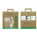 4smarts 4in2 USB-C Multi-Ladekabel 1,2m, weiß