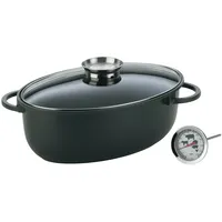 Kela KERROS Bräter 8 Liter oval 13,5 cm rund