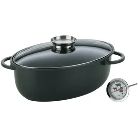 Kela KERROS Bräter 8 Liter oval 13,5 cm rund