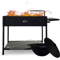 Grillpeter Mangal Set Batyr 80 Schaschlikgrill 80cm mit Grillrost
