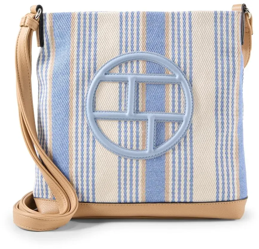 TOM TAILOR Damen TTGILDA S Umhängetasche mit Logo, blau, Gestreift, Gr. ONESIZE