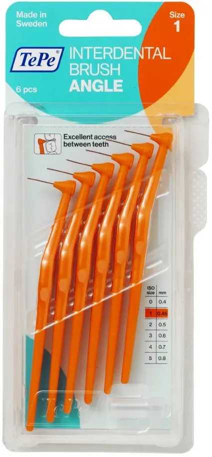 TePe Interdentalbürste Winkel Orange 0,45mm