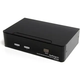 Startech 2 Port DVI USB KVM Switch mit Audio Kvm-switch Zentrum - Black