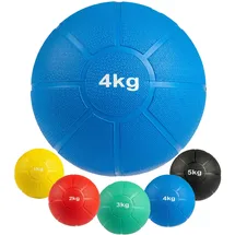 Matchu Sports Medizinball 1/2/3/4/5 kg Fitnessball Gewichtsball 4