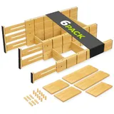 luxuskollektion Schubladentrenner Verstellbar 6 Stück