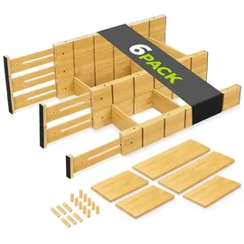 luxuskollektion Schubladentrenner Verstellbar 6 Stück