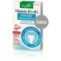 Alsiroyal Vitamin D3 + K2 Sofort Schmelztabletten 30 St.