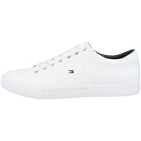 Tommy Hilfiger Herren Sneaker Essential Leather Schuhe, Weiß (White), 44