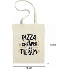hey!print Pizza is Cheaper than Therapie Spardose Pizza Pizzabäcker Italien Pizzaliebhaber Pizzeria Pizza baker