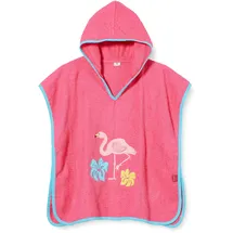 Playshoes Bademantel Handtuch Unisex Kinder,Flamingo,S (bis ca. 4 Jahre)