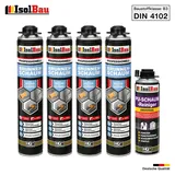 Brunnenschaum 4 x 750ml Bauschaum 1 x Reiniger Pistolenschaum Montageschaum