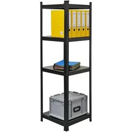 berlinlodge Ragnar Bücherregal 150 x 45 x 45 cm Schwarz