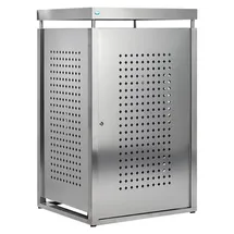 Proregal Mülltonnenbox 136,5 x 85 x 77 cm silber