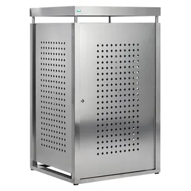 Proregal Mülltonnenbox 136,5 x 85 x 77 cm silber