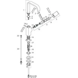 Hansgrohe Metropol 230 Einhandmischer polished gold optic 32511990