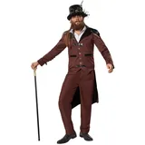 dressforfun 900493 - Herrenkostüm Steampunk GRAF, Extravagantes und würdiges Outfit für einen Grafen (M | Nr. 302346) - M