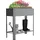 VCM Balora XL 80 x 35 x 80 cm Schwarz