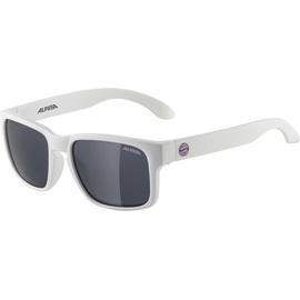 Alpina MITZO - Verzerrungsfreie und Bruchsichere Sonnenbrille Mit 100% UV-Schutz Für Kinder, FCB white matt, One Size