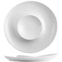 Weißes Porzellan hotellerie Auswahl Teller 26x26x3,8h cm