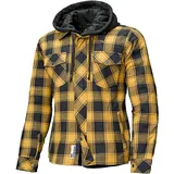 Held Lumberjack II Motorrad Textiljacke, Schwarz/Gelb L