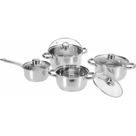 Excellent Houseware Kochtopfset Topf-Set 8-tlg. Kochtopf + Glasdeckel