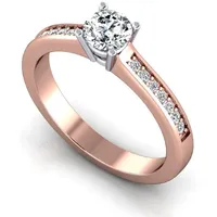 Verlobungsring VR05 750er Rot-/Weiflgold - 3482