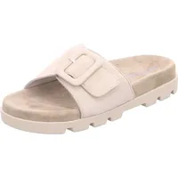 ROHDE Damen Pantolette aus Veloursleder mit überzogener Schnalle Venezia 6311, Größe:42 EU, Farbe:Beige - 42