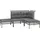 vidaXL 4-tlg. Garten-Lounge-Set mit Kissen Grau Poly Rattan