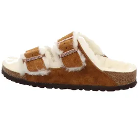 Birkenstock Arizona Lammfell Wildleder Nerz Schmales Fußbett - 1001135 - Braun 42
