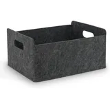 Filzkorb Aufbewahrungskorb aus Filz, Organizer Box für Schrank & Regal, Faltbare