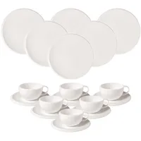 Villeroy & Boch NewMoon Kaffeeservice 18-tlg. weiß