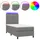 vidaXL Boxspringbett 100 x 200 cm Dunkelgrau