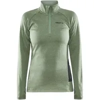 Craft Core Trim Midlayer 1/2-Zip Langarmshirt Damen 622200 - jade/melange S