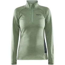 Craft Core Trim Midlayer 1/2-Zip Langarmshirt Damen 622200 - jade/melange S