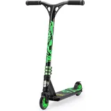 Star Scooter Freestyle Aluminium Jump Stuntscooter ab 5 Jahre | 110mm Mini Edition | Schwarz & Grün - Schwarz
