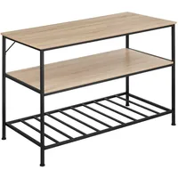 Tectake tectake® Küchenregal, Industrial Style, 2 Ablagen und Gitterablage,