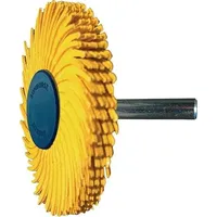 TYROLIT Radialbürstenscheibe Sunburst D.51mm K.80 Gelb 10000min-1