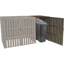 MCW Mülltonnenbox MCW-J28 115 x 100 x 76 cm braun