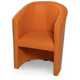 Möbel-Eins moebel-eins ABIZA Cocktailsessel, Material Kunstleder, orange