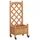 vidaXL Pflanzkübel mit Rankgitter und Rollen 1945548 194 x 54 x 48 cm Braun