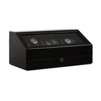 Klarstein Uhrenbeweger Schaukasten für 13 Uhren Holz 49 cm x 21 cm x 27 cm Schwarz